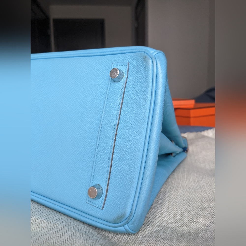 Hermes Birkin 30 Celeste/Mykonos - Picture 14 of 14